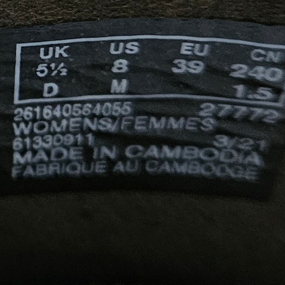 New Cloudsteppers by Clarks. Pink,Olive,White Camo Patterned Flats W/ Bow (Sz.8) - Picture 11 of 14